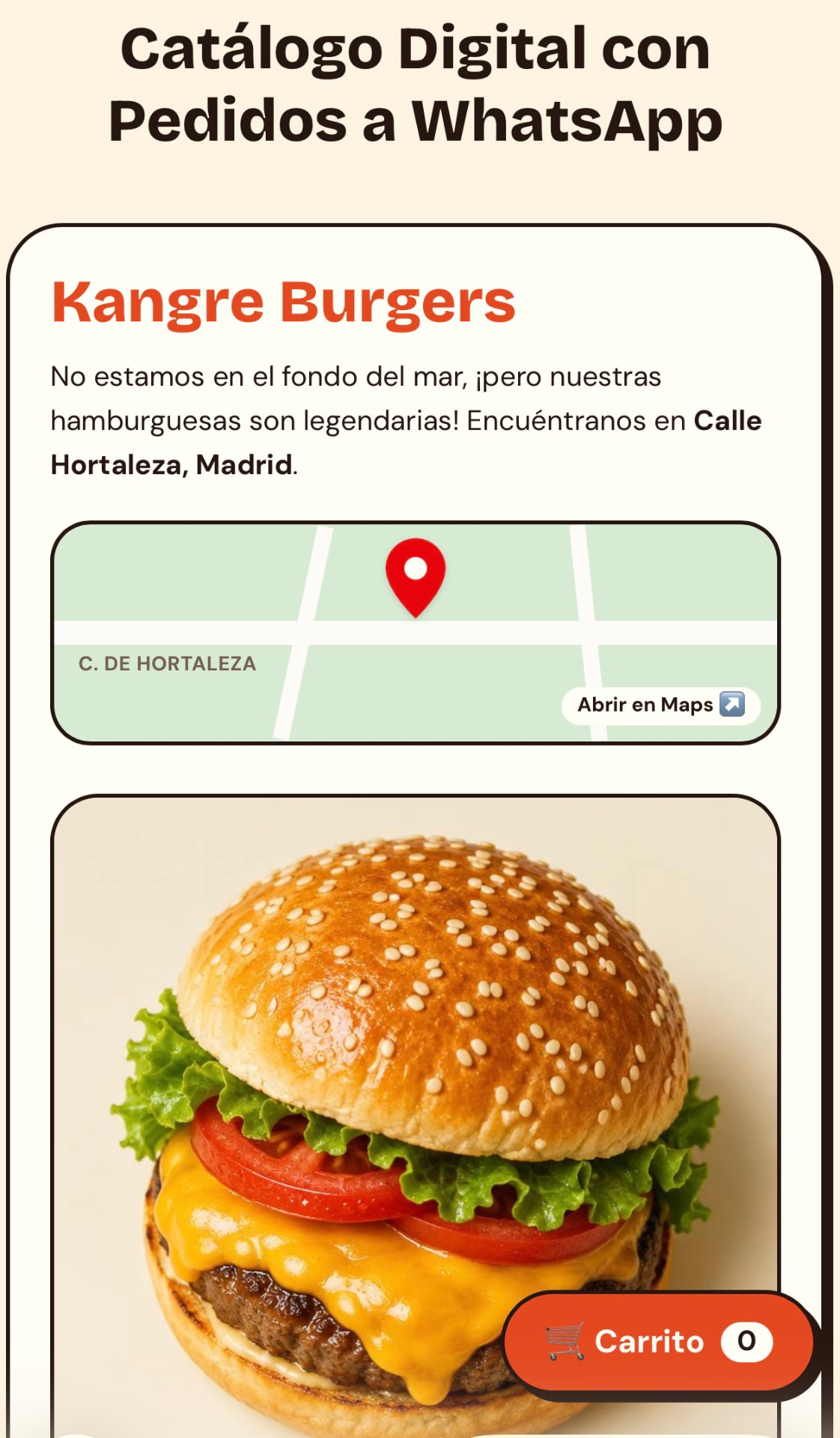 Captura de la app: Pantalla principal